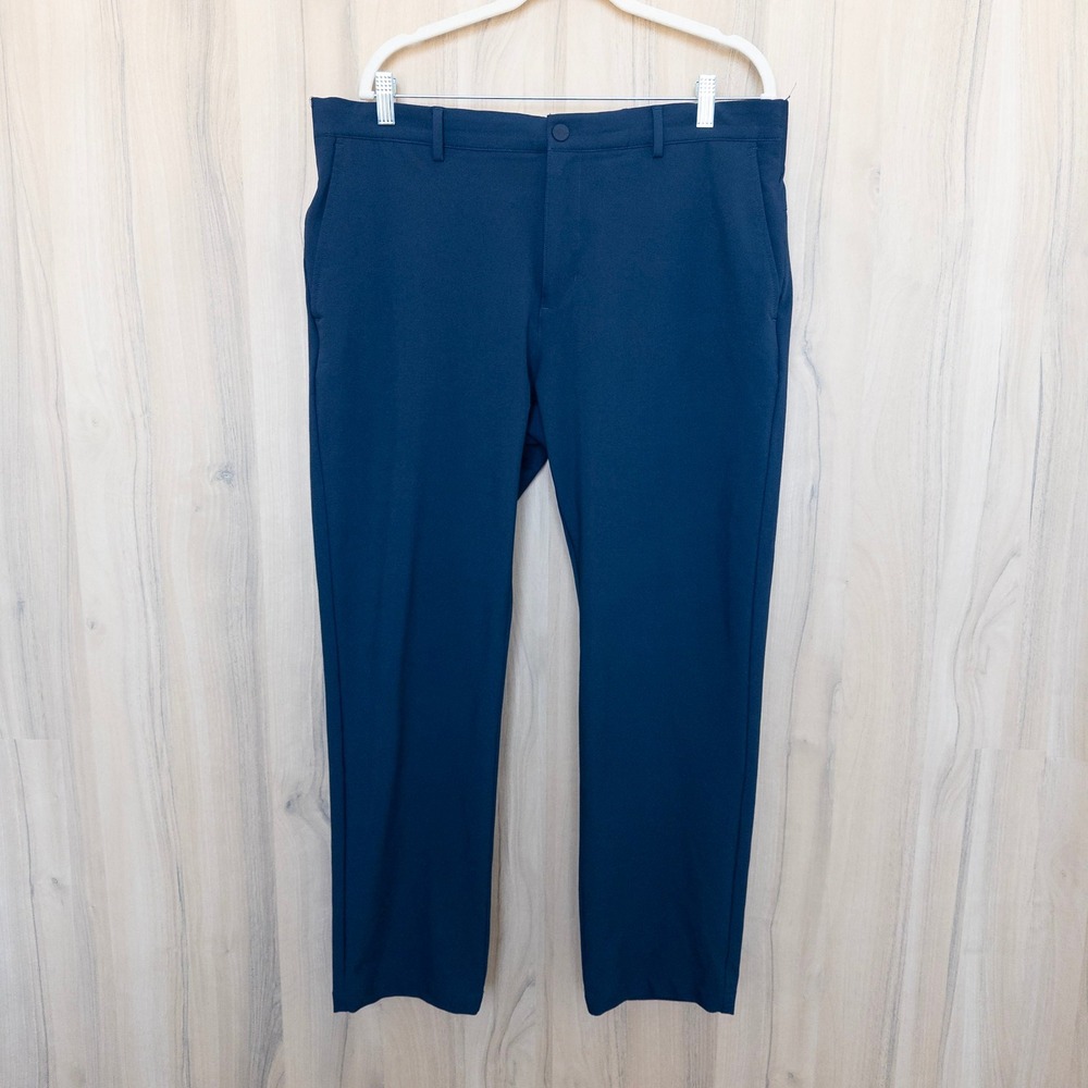 Greg Norman Mens Golf Pants 36x29 Navy Performance Stretch Preppy Casual Active